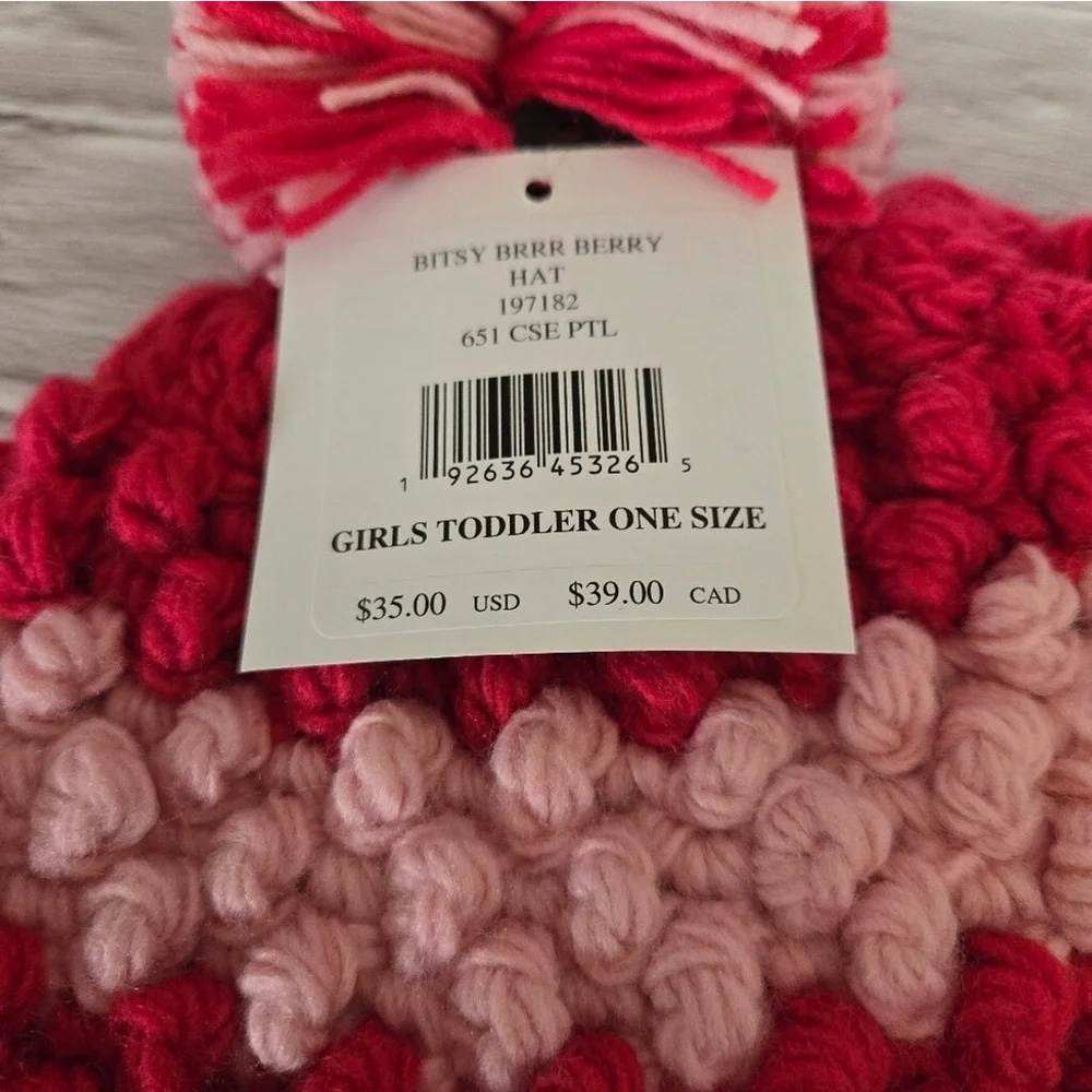 Spyder Adorable Soft Pink Winter Pompom Beanie, NWT, Toddler Size (53)